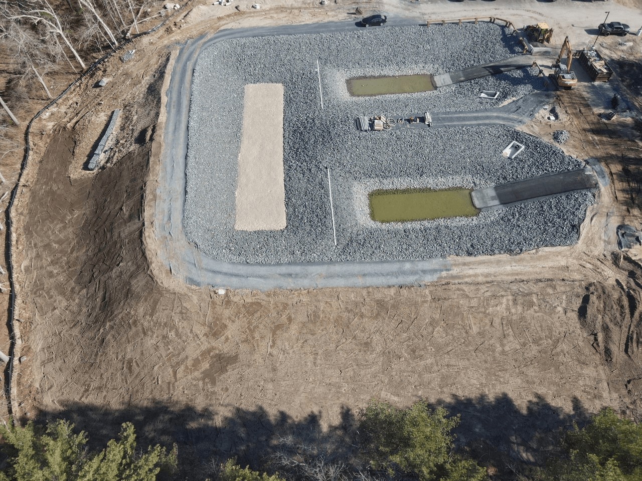 Backwash Basin Back Slope Grading and Shaping